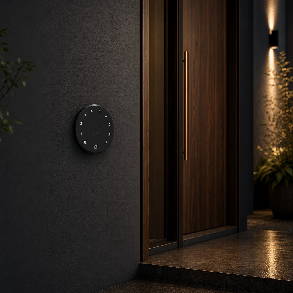 Teclado de huella exterior – instalado en la puerta